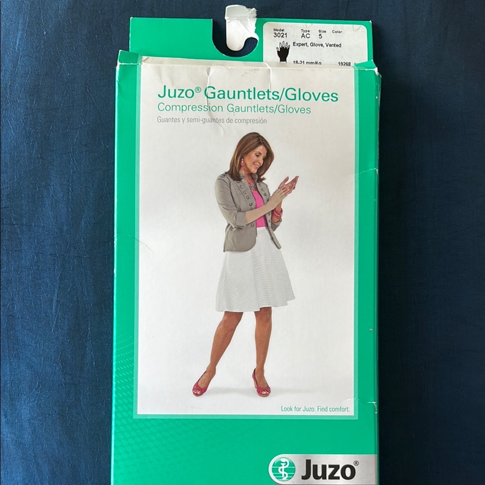 JUZO Expert Vented compression Gloves 18-21 mmHg beige size 5 New 3021 AC